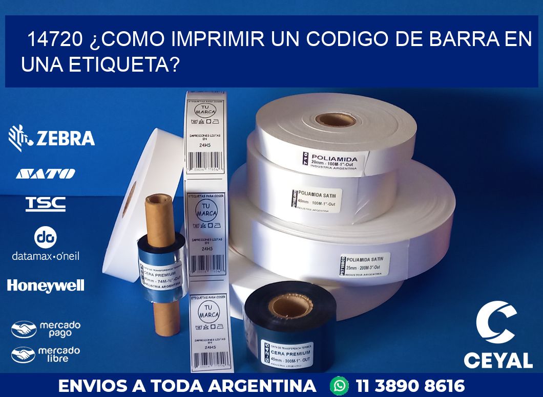 14720 ¿COMO IMPRIMIR UN CODIGO DE BARRA EN UNA ETIQUETA?