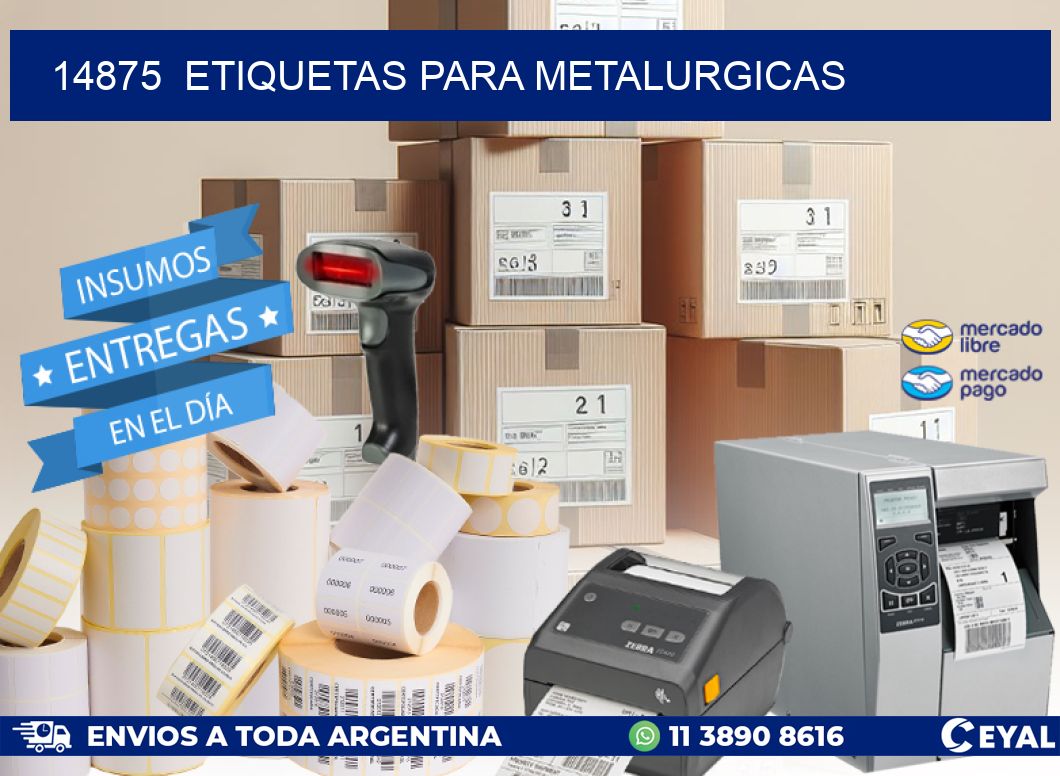 14875 ETIQUETAS PARA METALURGICAS