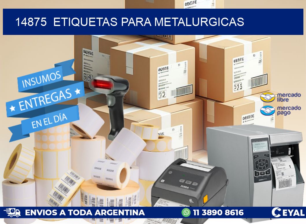 14875 ETIQUETAS PARA METALURGICAS