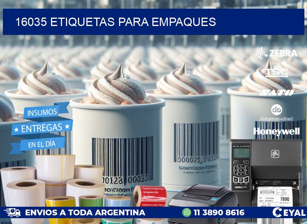 16035 ETIQUETAS PARA EMPAQUES