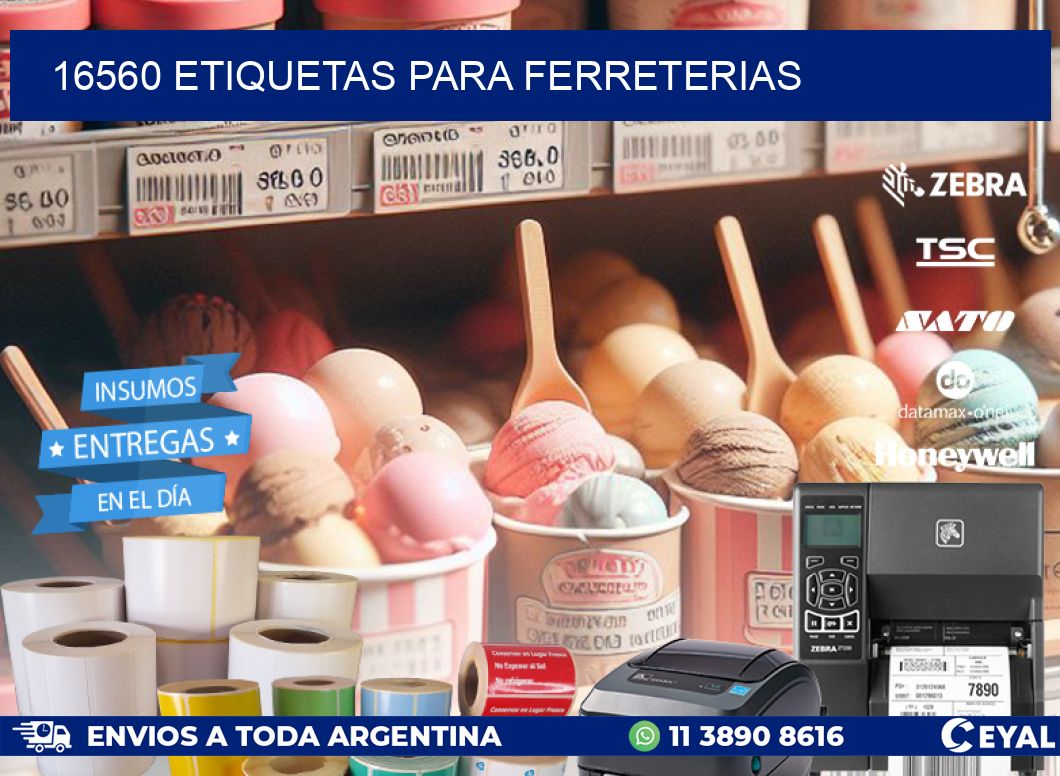 16560 ETIQUETAS PARA FERRETERIAS