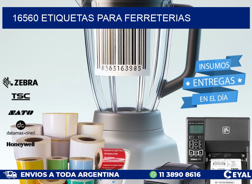 16560 ETIQUETAS PARA FERRETERIAS