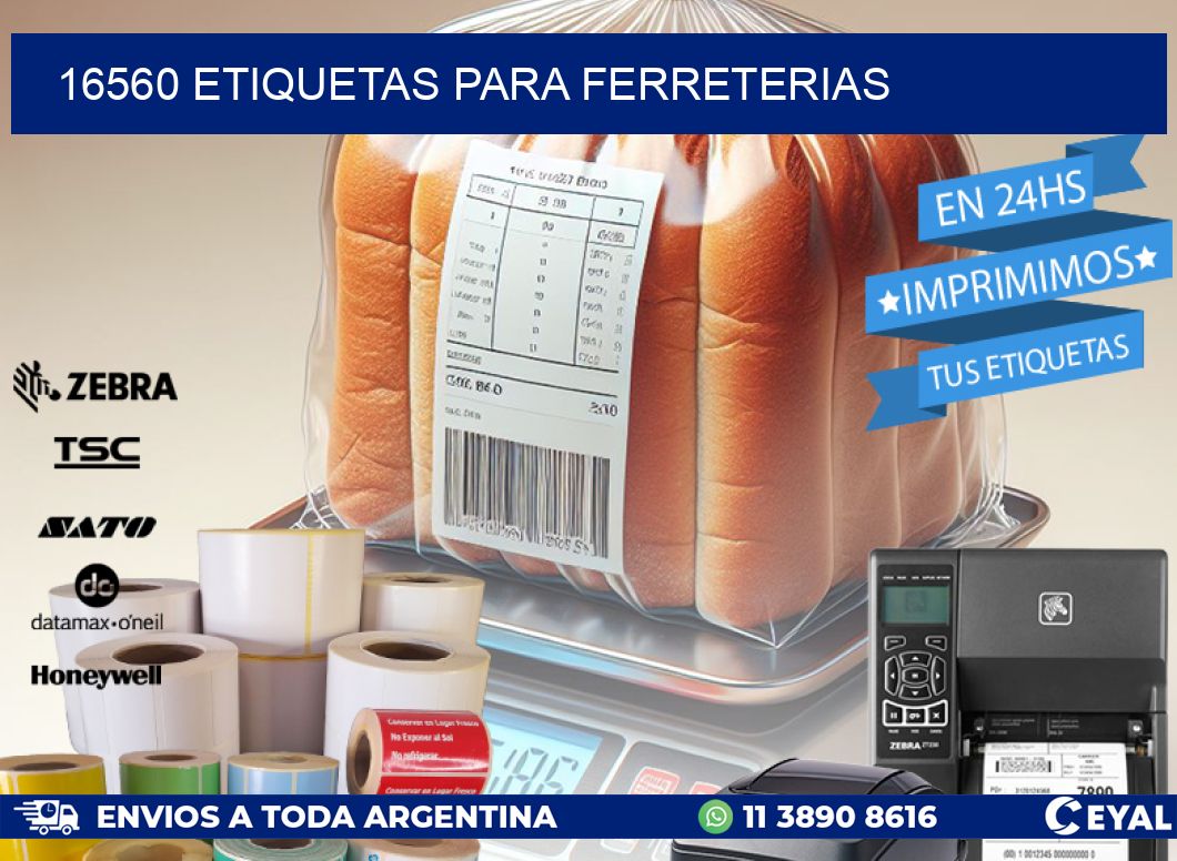16560 ETIQUETAS PARA FERRETERIAS