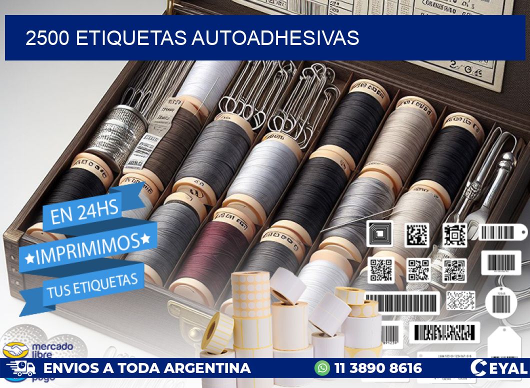 2500 ETIQUETAS AUTOADHESIVAS