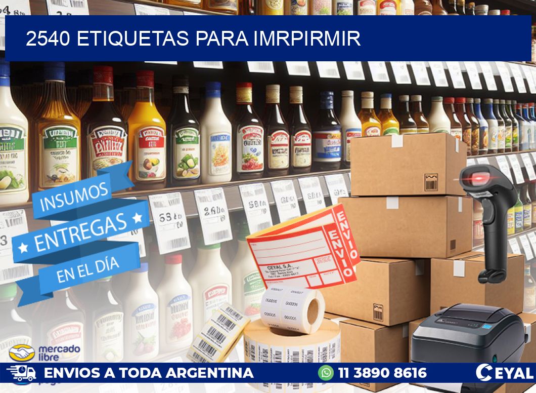 2540 ETIQUETAS PARA IMRPIRMIR