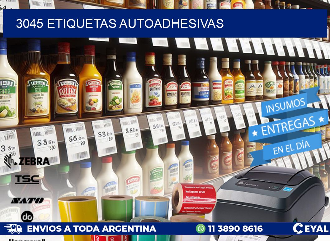 3045 ETIQUETAS AUTOADHESIVAS