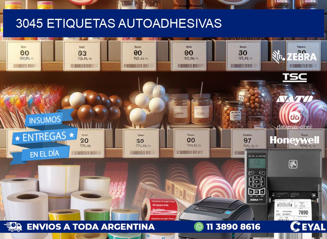 3045 ETIQUETAS AUTOADHESIVAS