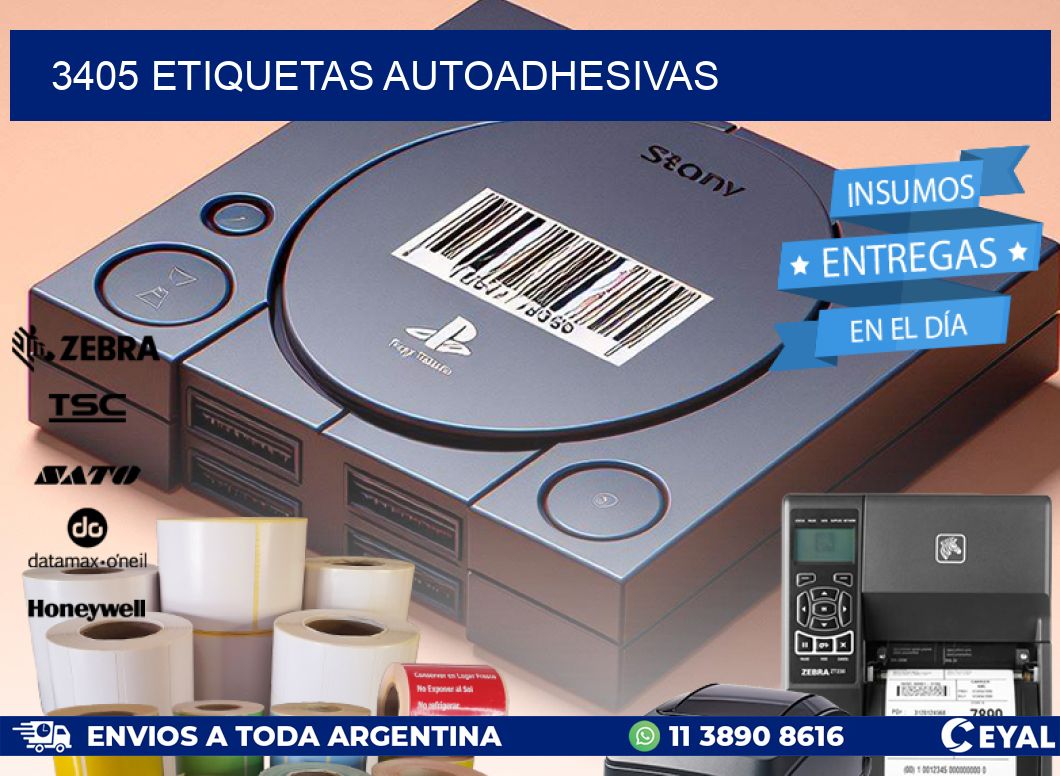 3405 ETIQUETAS AUTOADHESIVAS