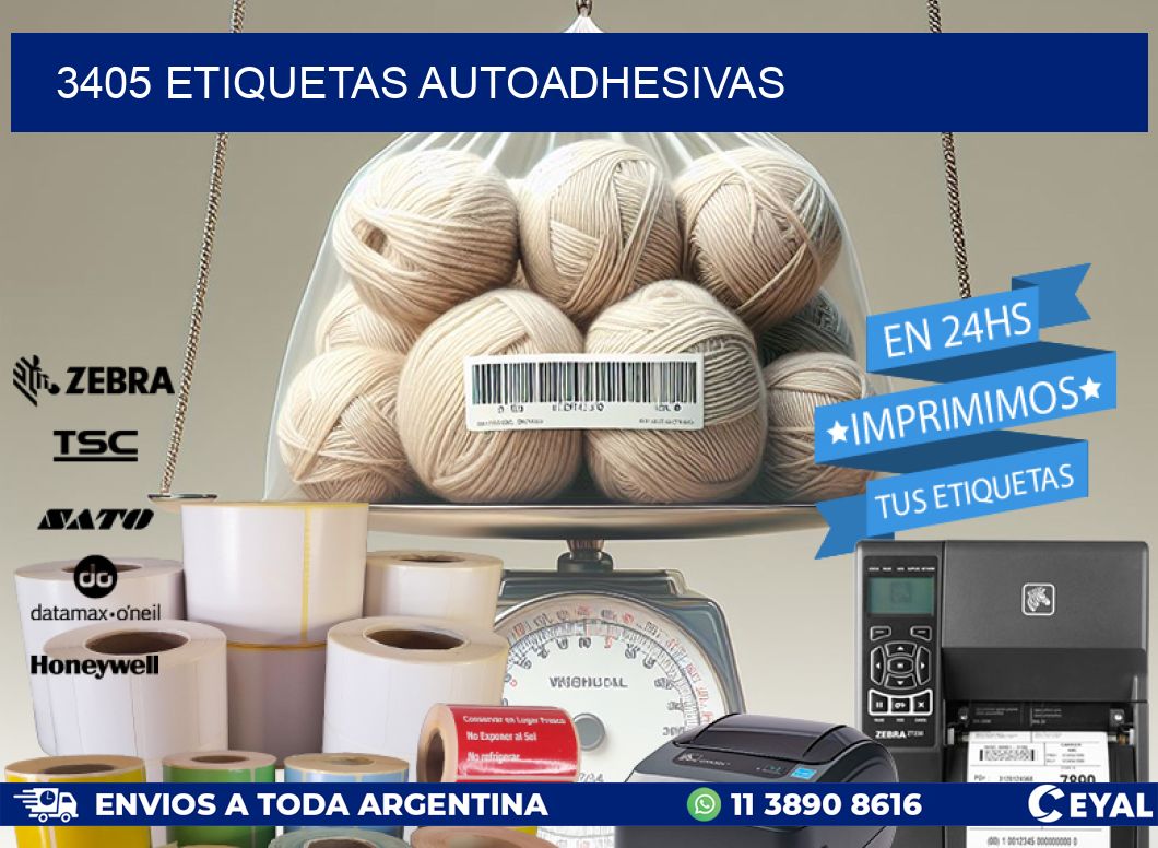 3405 ETIQUETAS AUTOADHESIVAS