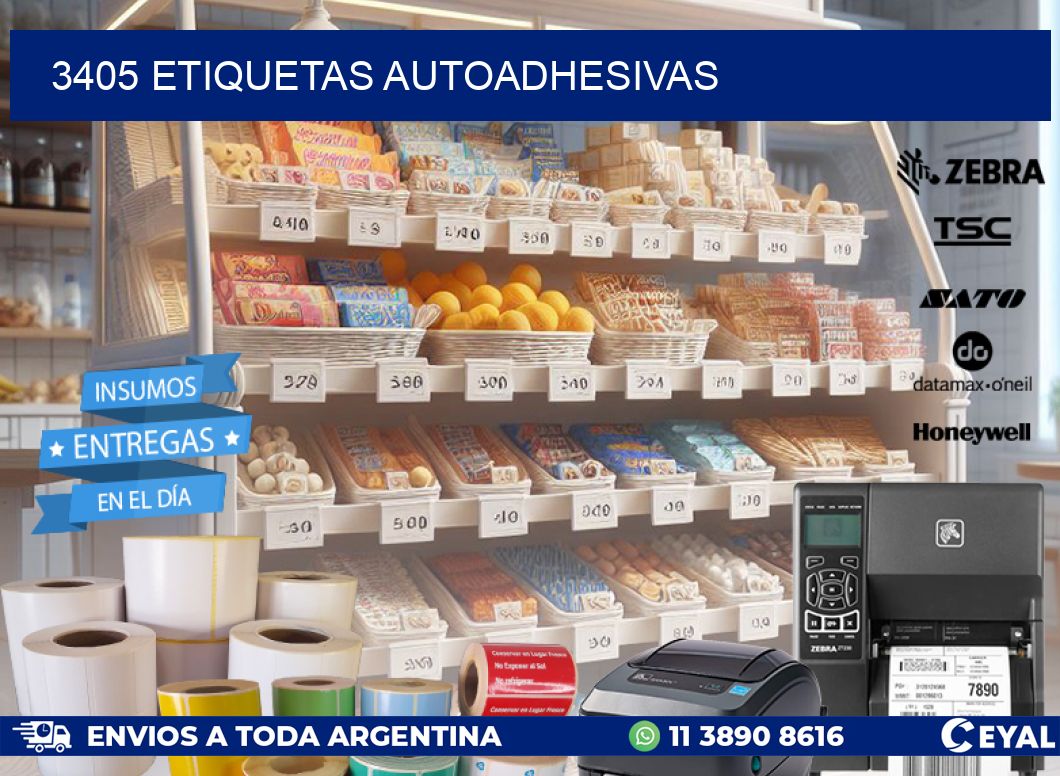 3405 ETIQUETAS AUTOADHESIVAS
