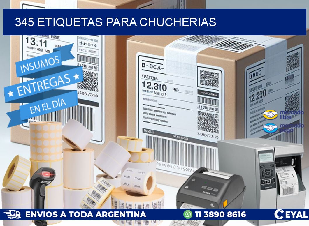 345 ETIQUETAS PARA CHUCHERIAS