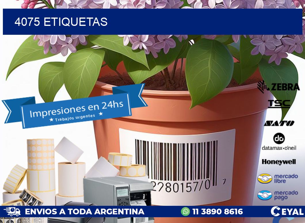 4075 ETIQUETAS