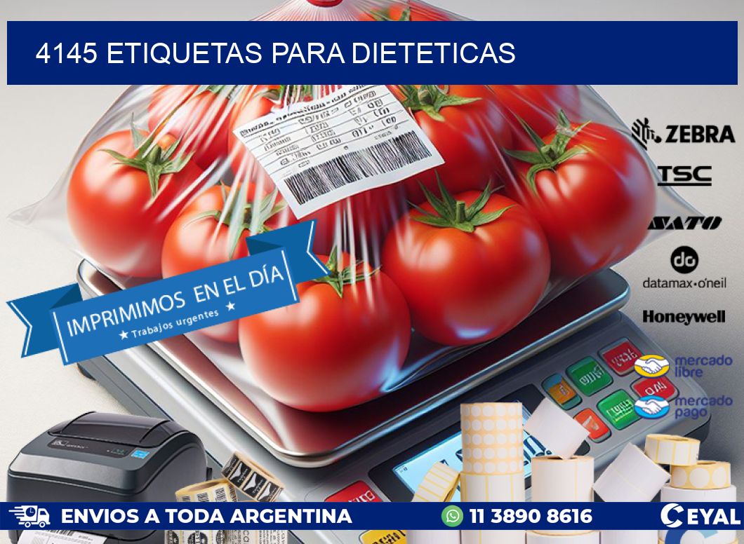 4145 ETIQUETAS PARA DIETETICAS