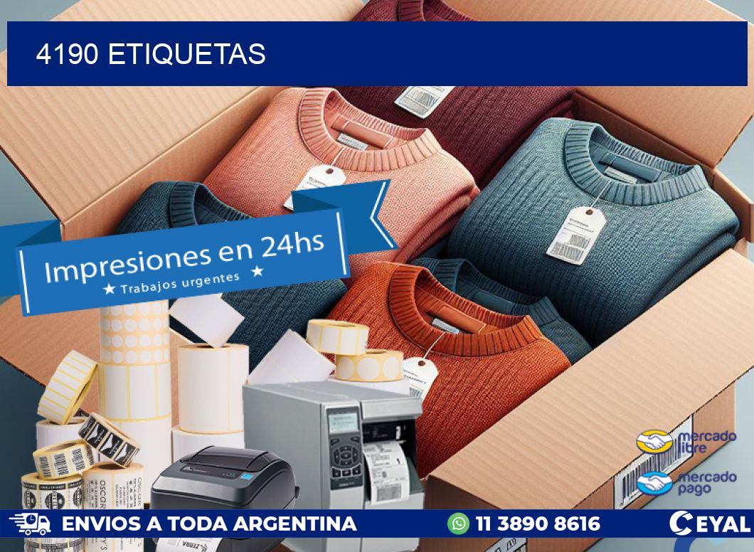 4190 ETIQUETAS
