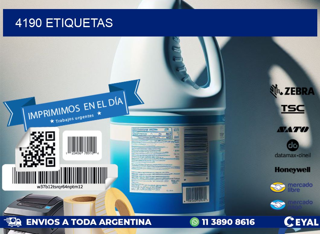 4190 ETIQUETAS