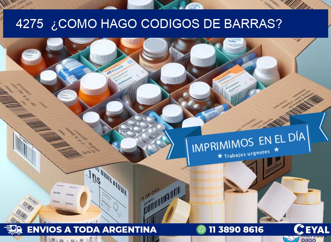 4275 ¿COMO HAGO CODIGOS DE BARRAS?
