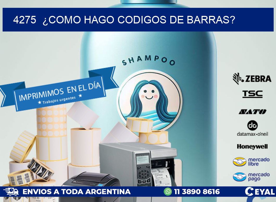 4275 ¿COMO HAGO CODIGOS DE BARRAS?