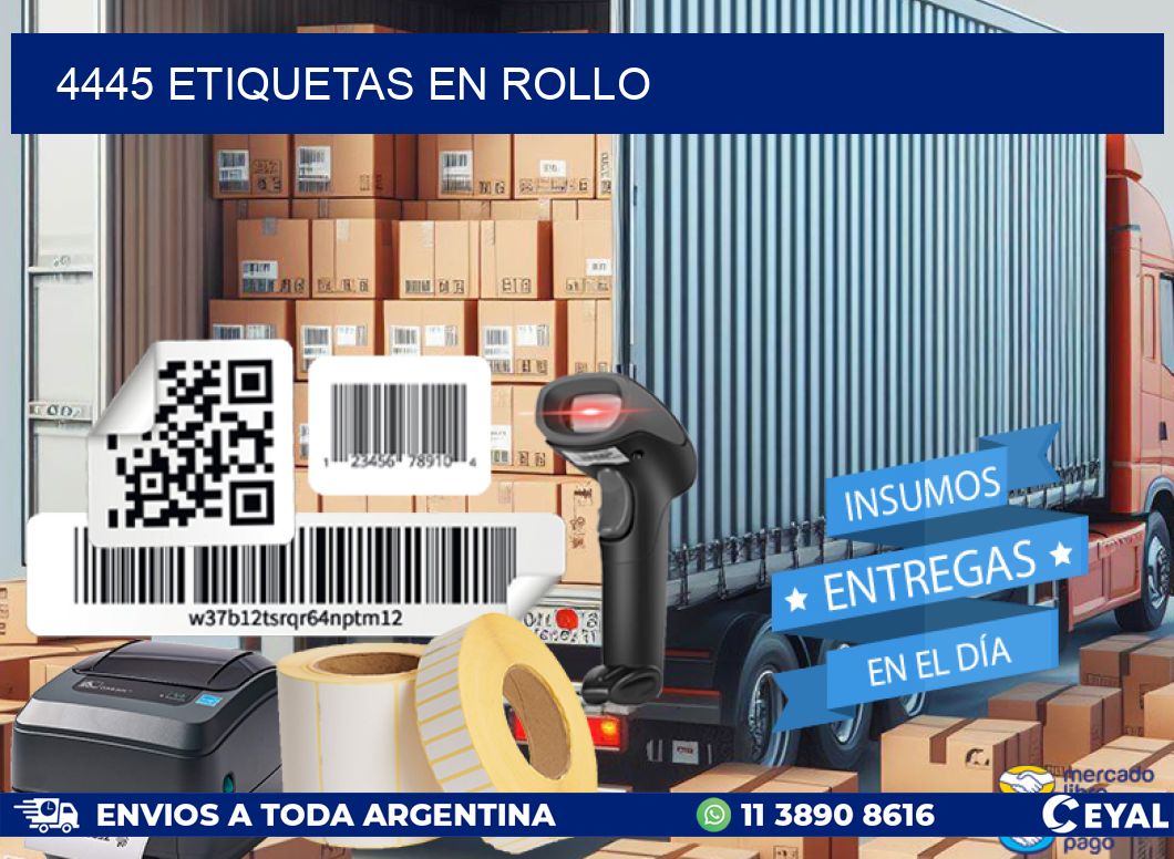 4445 ETIQUETAS EN ROLLO