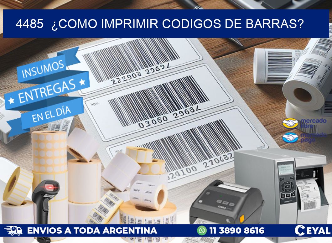 4485  ¿COMO IMPRIMIR CODIGOS DE BARRAS?