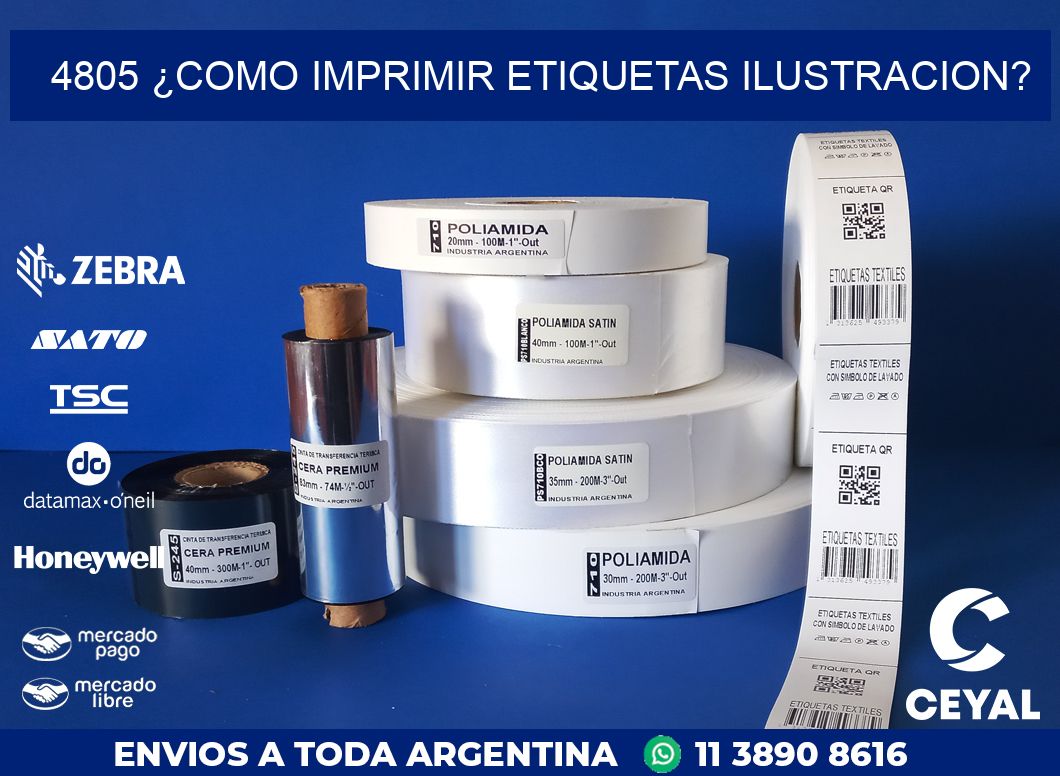 4805 ¿COMO IMPRIMIR ETIQUETAS ILUSTRACION?