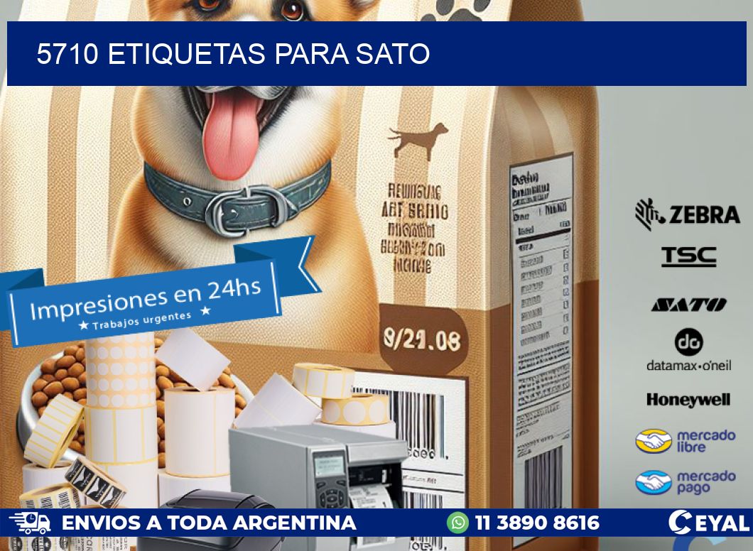 5710 ETIQUETAS PARA SATO