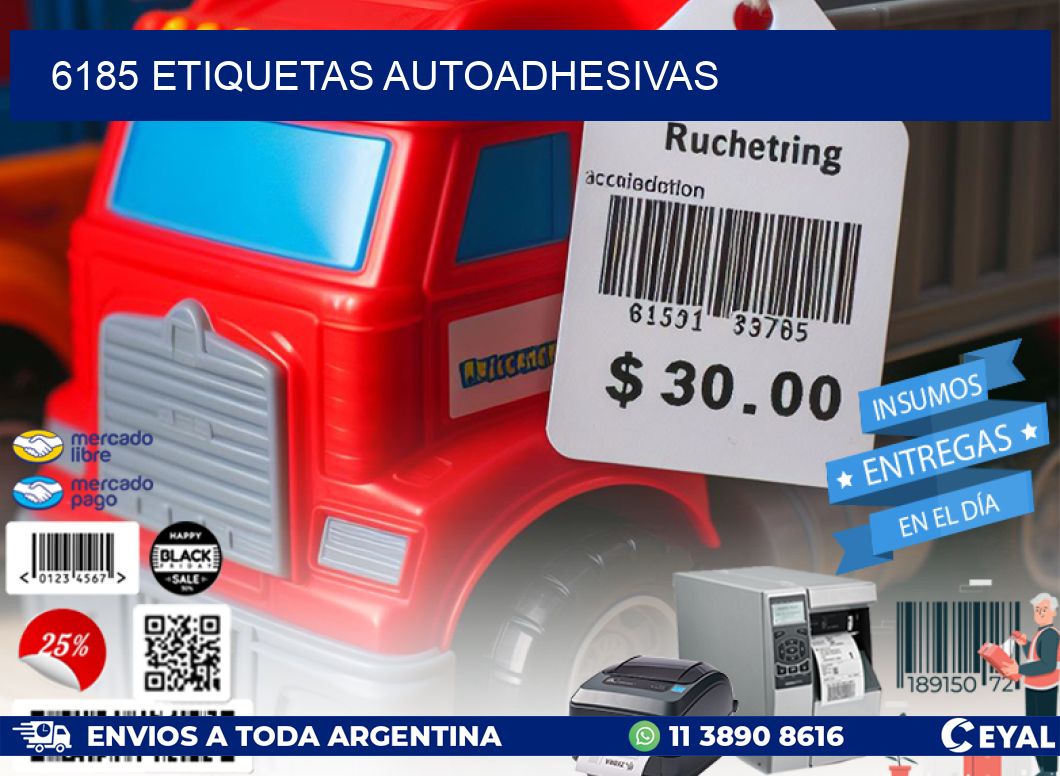 6185 ETIQUETAS AUTOADHESIVAS