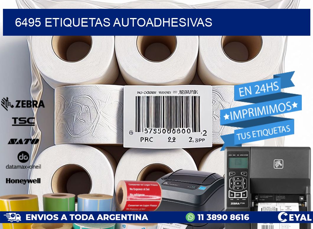6495 ETIQUETAS AUTOADHESIVAS