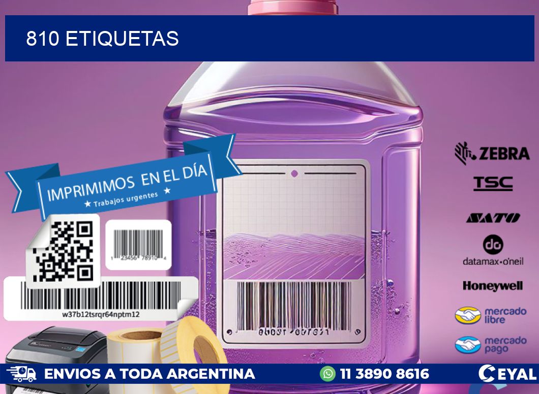 810 ETIQUETAS