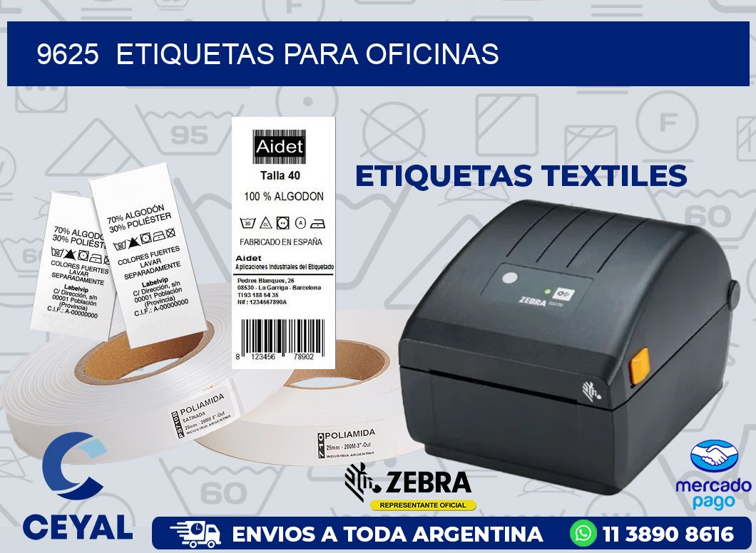 9625  ETIQUETAS PARA OFICINAS