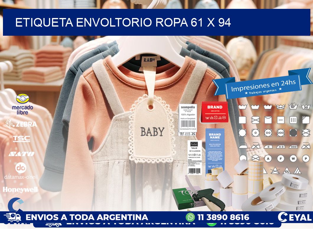 ETIQUETA ENVOLTORIO ROPA 61 x 94