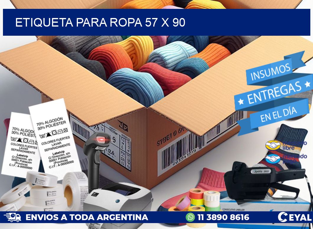 ETIQUETA PARA ROPA 57 x 90