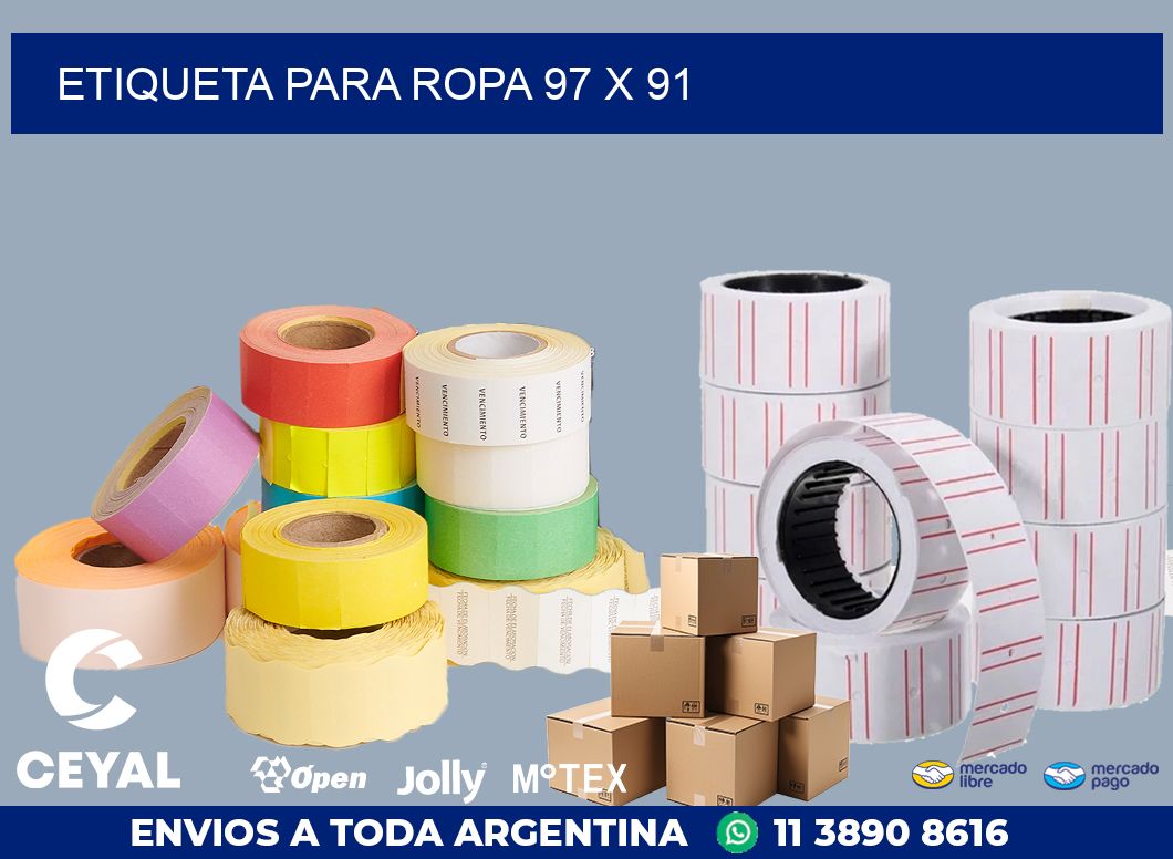 ETIQUETA PARA ROPA 97 x 91