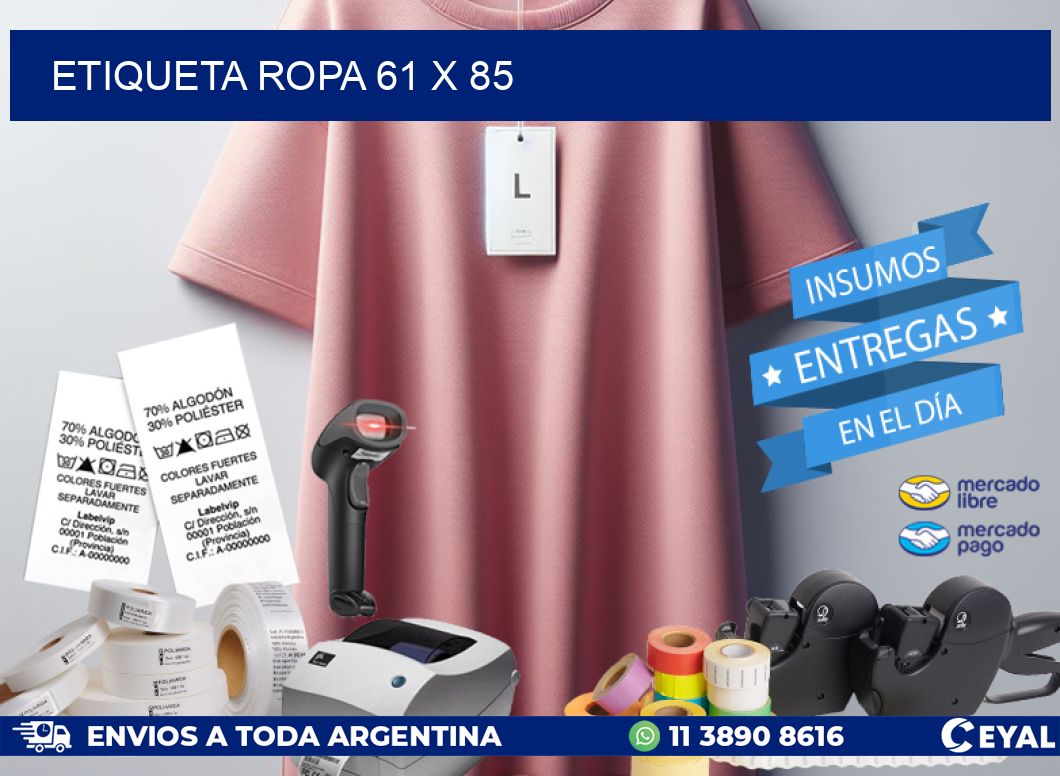 ETIQUETA ROPA 61 x 85