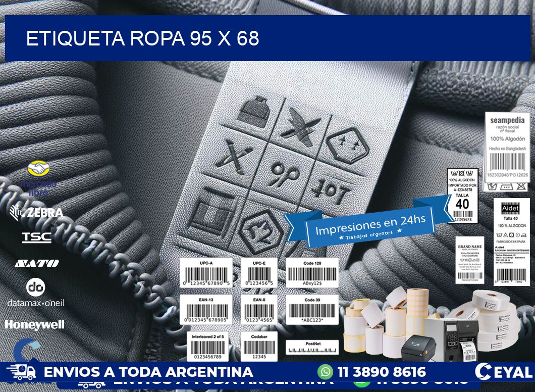 ETIQUETA ROPA 95 x 68
