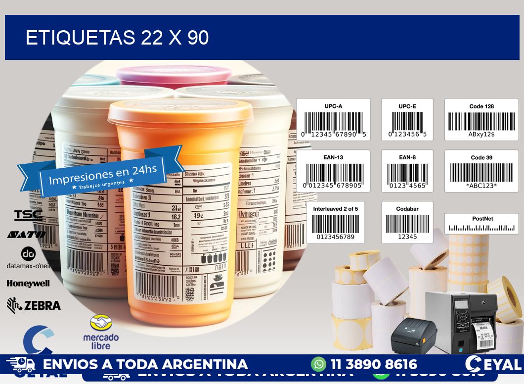 ETIQUETAS 22 x 90