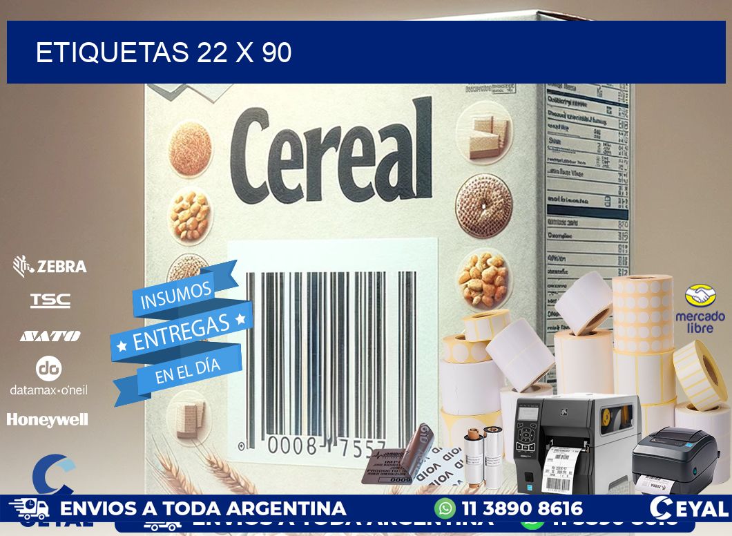 ETIQUETAS 22 x 90