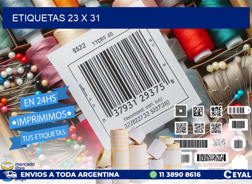 ETIQUETAS 23 x 31