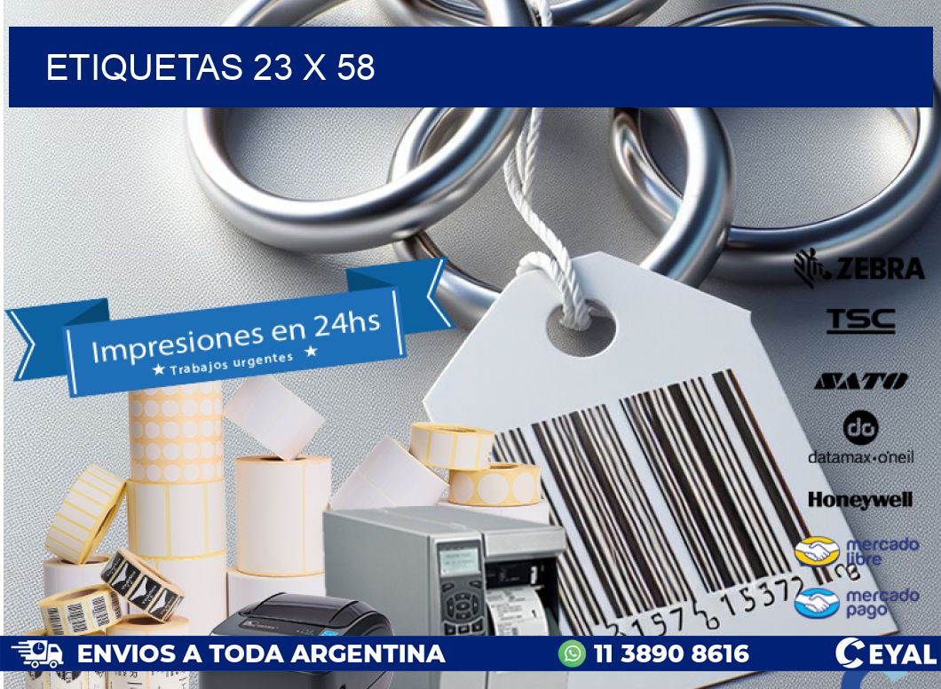 ETIQUETAS 23 x 58