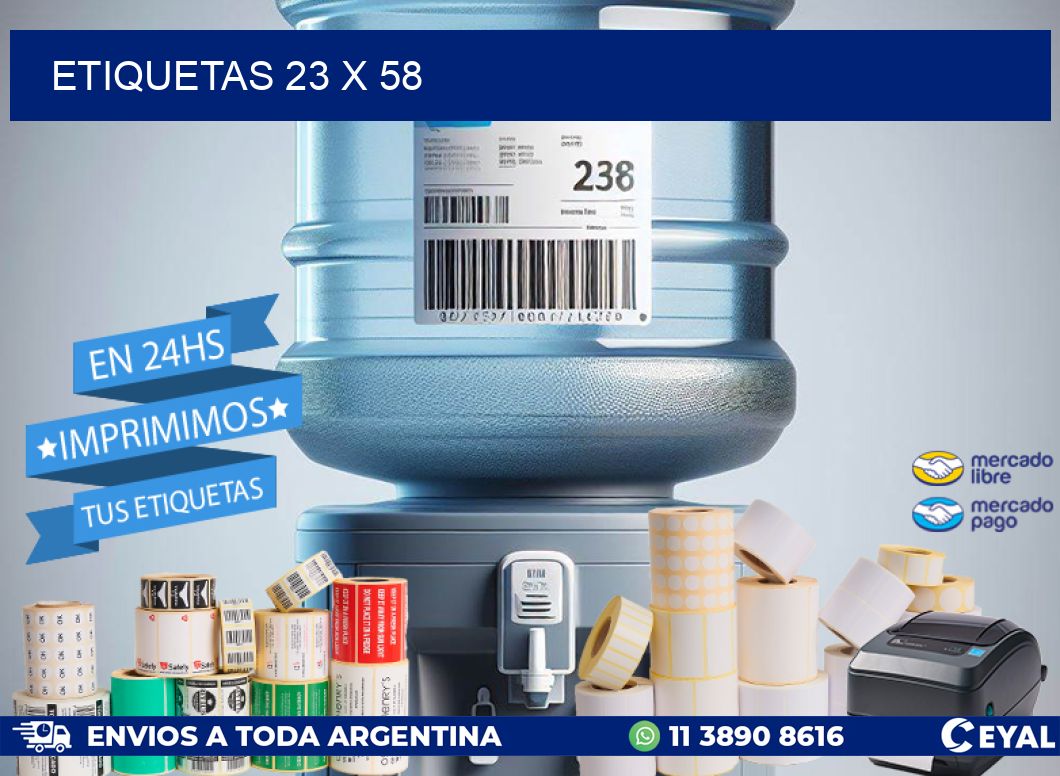 ETIQUETAS 23 x 58