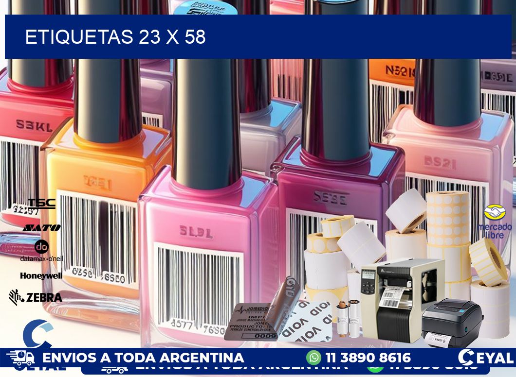 ETIQUETAS 23 x 58