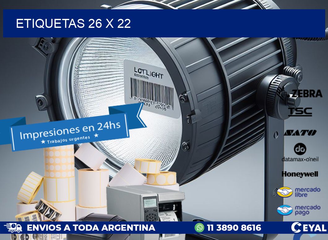 ETIQUETAS 26 x 22