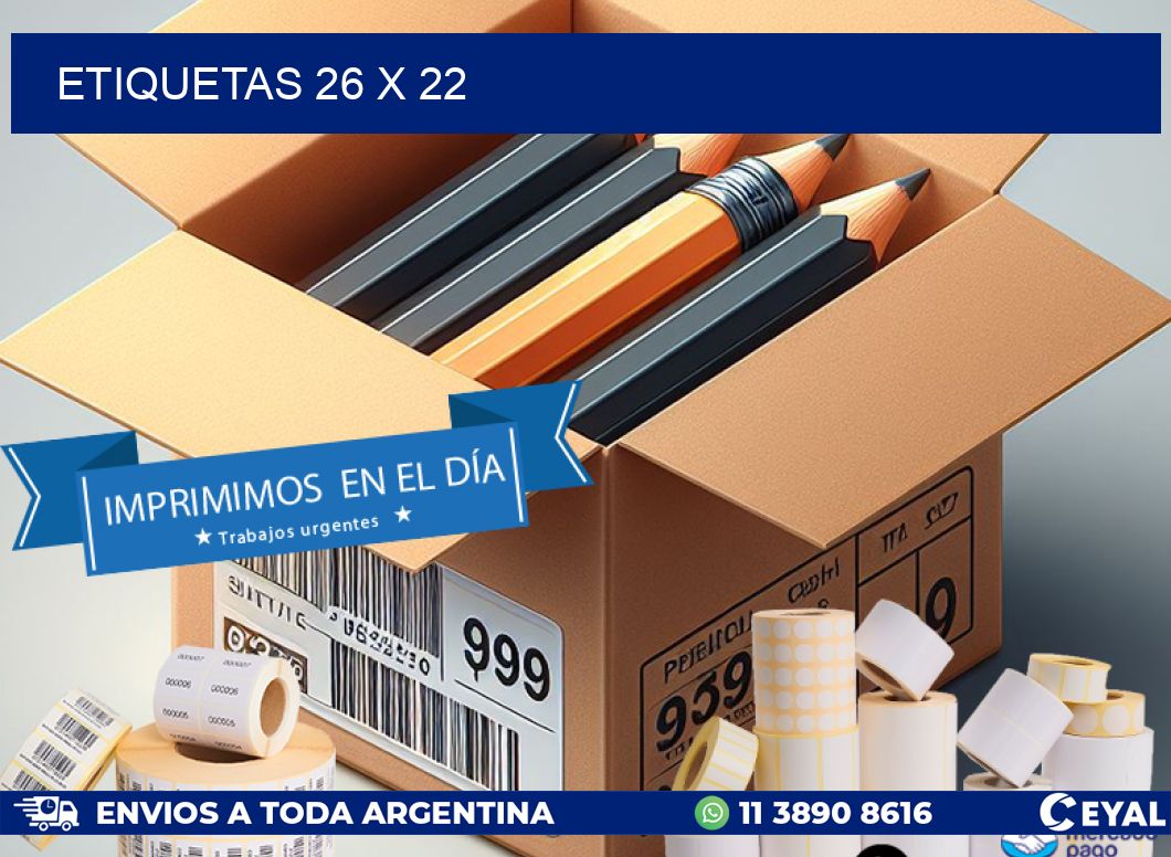 ETIQUETAS 26 x 22