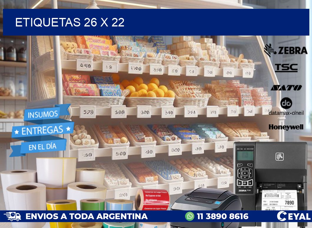 ETIQUETAS 26 x 22