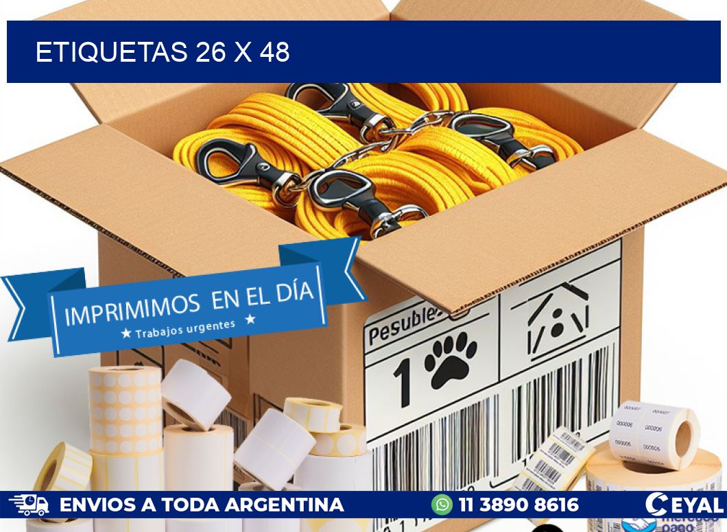 ETIQUETAS 26 x 48