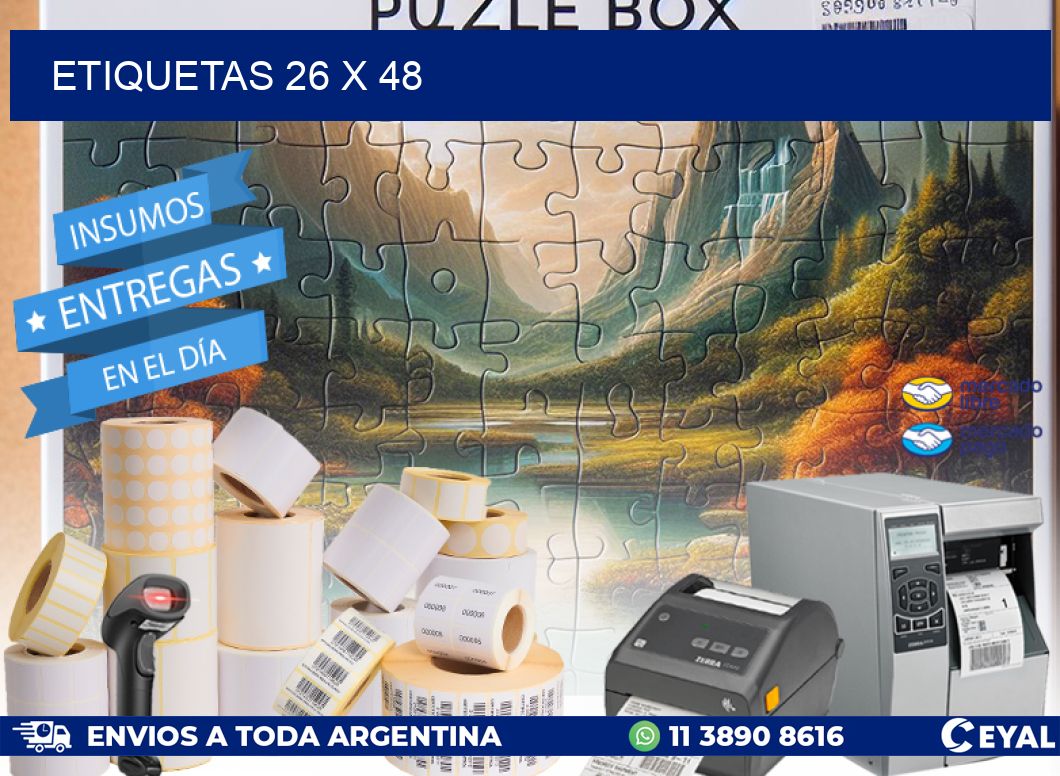 ETIQUETAS 26 x 48
