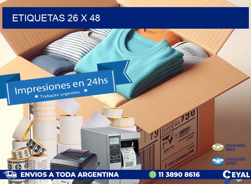 ETIQUETAS 26 x 48