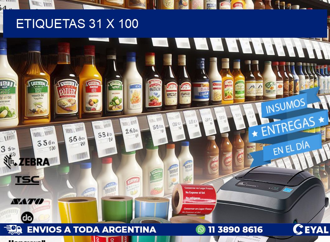 ETIQUETAS 31 x 100