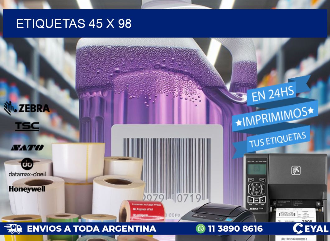 ETIQUETAS 45 x 98
