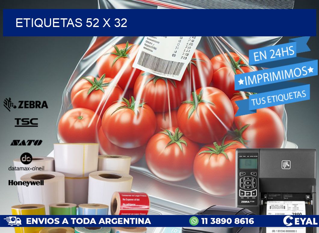 ETIQUETAS 52 x 32