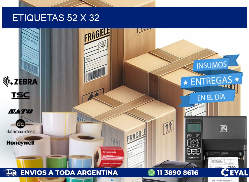 ETIQUETAS 52 x 32